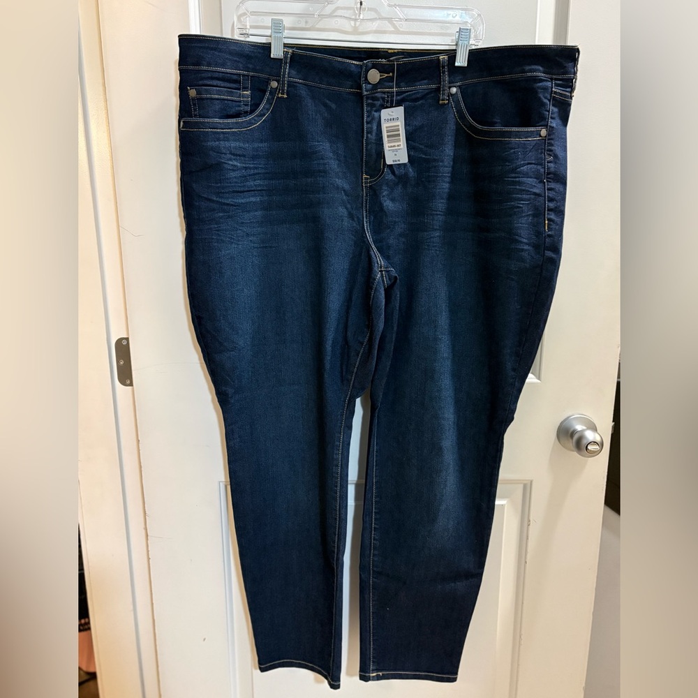 Torrid Dark Wash Skinny Jeans Size 24 Plus Size Stretch Denim NWT